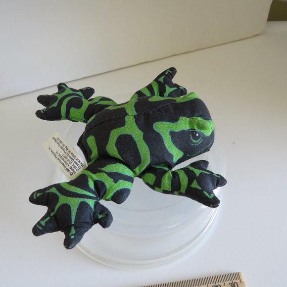 Magnetic Frog WENDYS WILD LIFE KIDS MEAL 1999 works great! stuffed animal - Picture 5 of 9